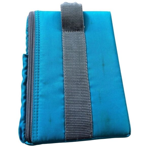 Case Logic Vintage CD Teal & Gray Zipper Travel Case - Picture 4 of 9